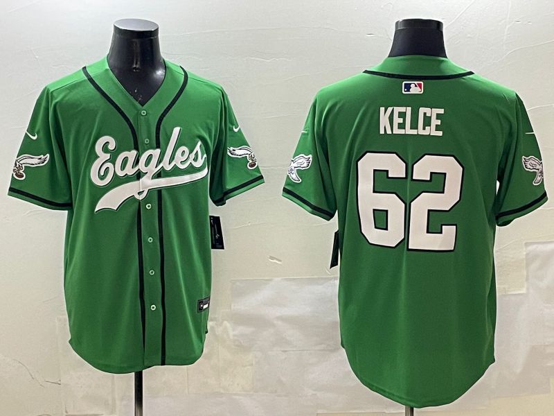 Men Philadelphia Eagles #62 Kelce Green three generations Jointly Name 2025 Nike Limited NFL Jersey style 9->philadelphia eagles->NFL Jersey